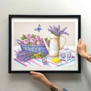 Схема картини Золота Підкова ЗПН-032 "Аромат лаванди" для вишивання бісером на шовку