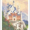 Схема картини Золота Підкова ЗПП-025 "Замок в Баварії" для вишивання бісером на шовку