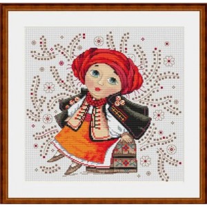 К-01 На придане. Мережка. Набір для вишивки хрестиком на Aida 16
