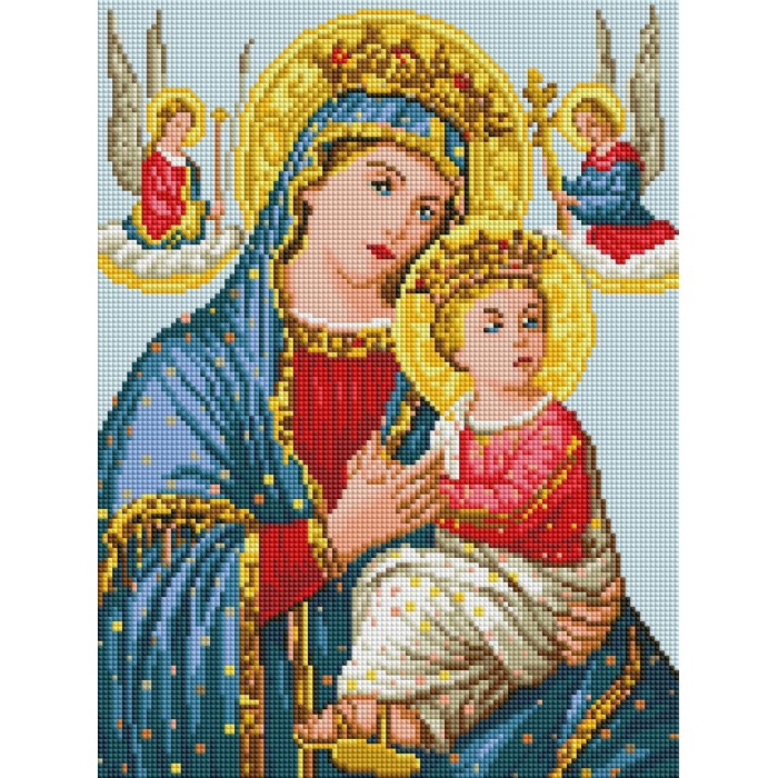 Алмазна мозаїка 30х40см "Матір Божа Неустанної помочі" ST488