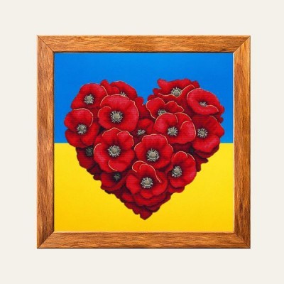 Набір для вишивки хрестиком "Квіткове серце" для вишивки нитками (VD-SA-001)