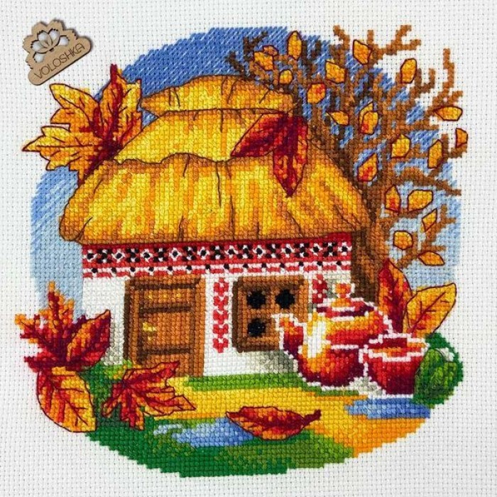 Набір для вишивки хрестиком «Українська хатинка. Листопад» (VC-011)
