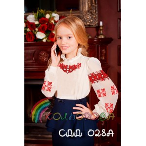 Сорочка дитяча (дівчатка 5-10 років) СДД-028A. Заготовка під вишивку