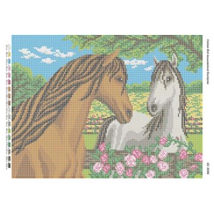 БС-3046 Коники. Схема для вишивки бісером