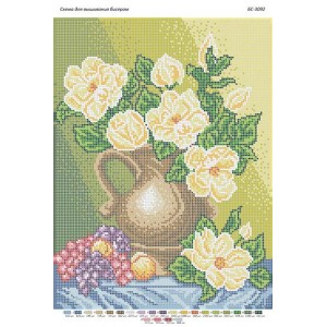 БС-3092 Магнолія. Схема для вишивки бісером