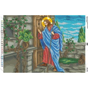 Схема для вишивки бісером "Ісус стукає в двері" (А2Р-032)