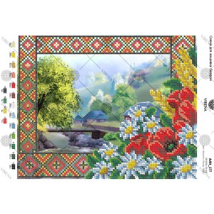 Схема для вишивки бісером Схема (комбінована вишивка) (А4Н-177)