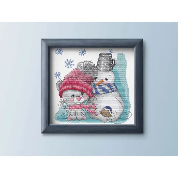 B1199 Кошеня і його друзі. Luca-S. Набір для вишивки хрестиком