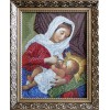 БГП Богородиця годувальниця (на подушці). Схема для вишивки бісером