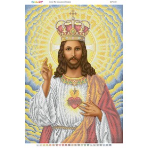 БСР-2145 Непорочне серце Ісуса. Схема для вишивки бісером