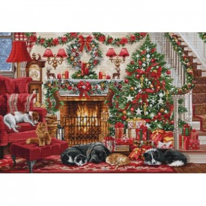 BU5041 Біля каміна. Luca-S. Набір для вишивки хрестиком