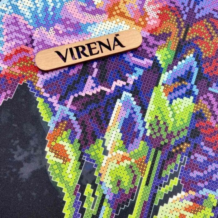 КВ-3012 Квадрат "Іриси". Схема для вишивки бісером