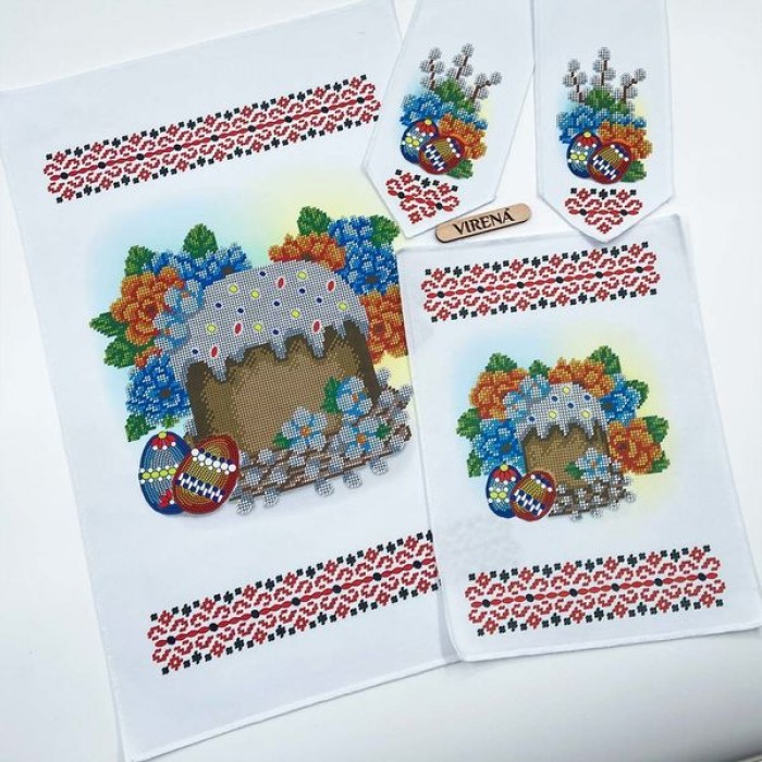 Рушник Великодній великий на кошик РКВ-084 (РКВ-084)