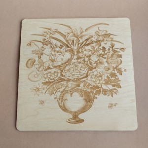 Квадратна дерев'яна кришка до багатоярусного органайзера (060433)