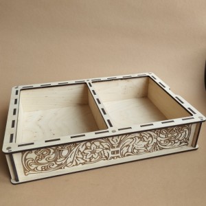 Ящик прямокутний. На два відділення (060451)