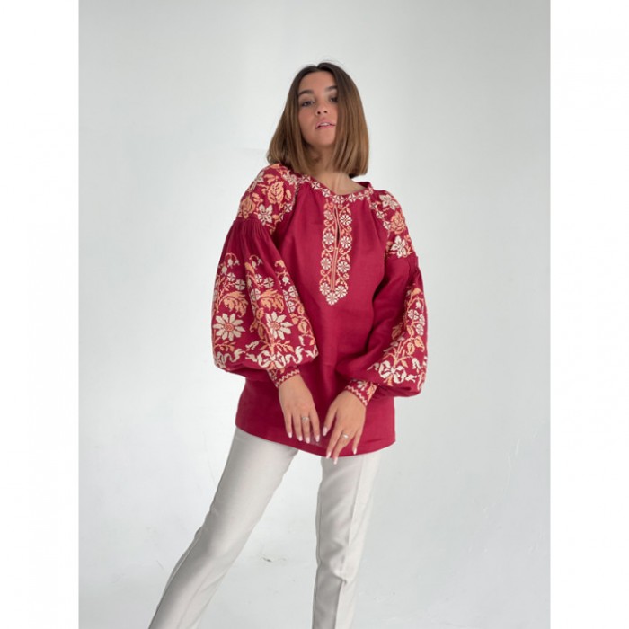 Заготовка жіночої блузки БОХО "Весільна" (ЖЕ007лРнннн_016_023)