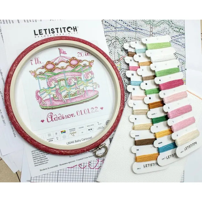 L8046 Дитяча карусель. Letistitch. Набір для вишивки хрестиком