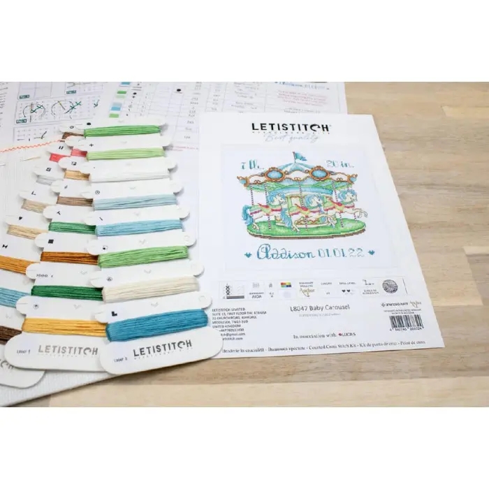 L8047 Дитяча карусель. Letistitch. Набір для вишивки хрестиком