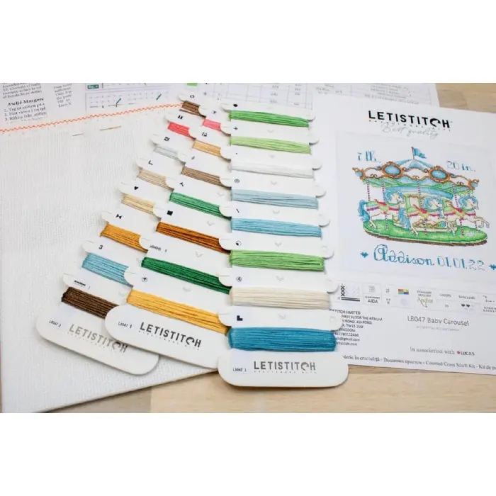 L8047 Дитяча карусель. Letistitch. Набір для вишивки хрестиком