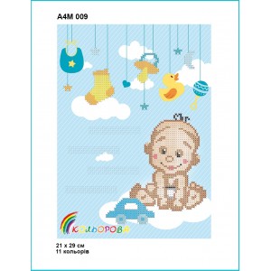 Дитяча метрика А4М 009 для хлопчика