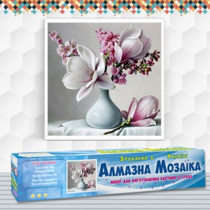 Алмазна вишивка (набір) "Букет магнолій" (DM-134)