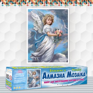 Алмазна вишивка (набір) "Ангел в хмарах" (DM-157)