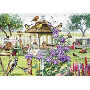 LETI 944 Bird table. Набір для вишивки хрестиком LetiStitch