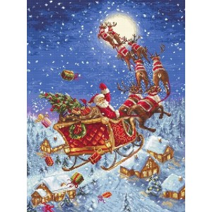 LETI 958 The reindeers on its way! Набір для вишивки хрестиком LetiStitch