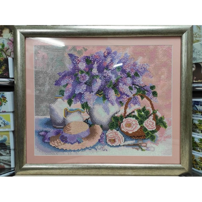 Алмазна мозаїка ColorArt "Бузок" 40х50см SP047