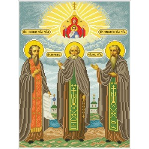 ПЧС Преподобні чудотворці Соловецькі. Схема для вишивки бісером