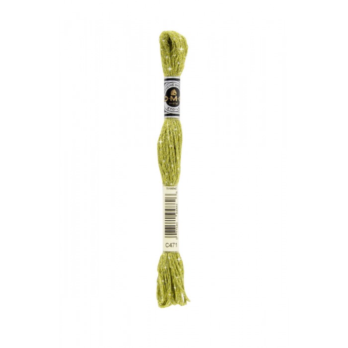 C471 DMC Etoile Very Light Avocado Green. Нитка для вишивання