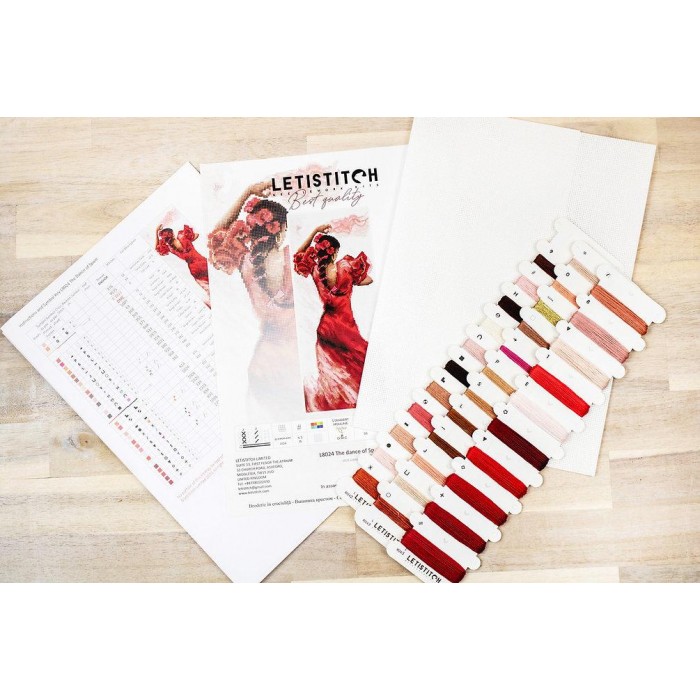 L8024 Танець Іспанії. Letistitch. Набір для вишивки нитками