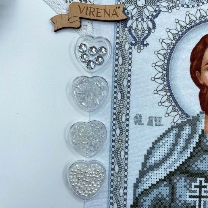 Cв. Муч. Богдан в сріблі А4Р-668 (А4Р-668). Схема для вишивки бісером