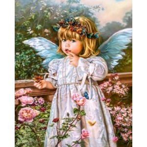Алмазна мозаїка ColorArt 40х50 "Чарівний ангелик" SP040