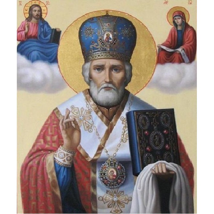 Алмазна мозаїка 40x50 "Святий Миколай" SP124
