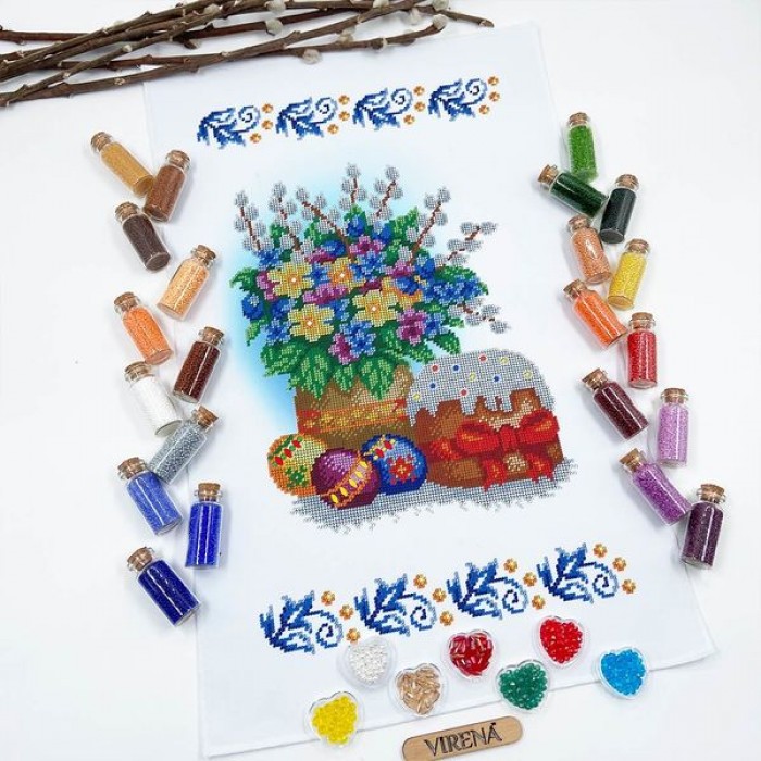 Рушник Великодній великий на кошик РКВ-083 (РКВ-083)