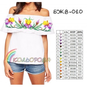 Жіноча блузка без рукавів з воланом БЖВ-010