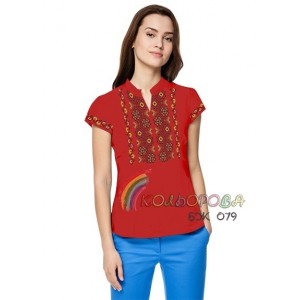 Блузка жіноча без рукавів БЖ-079. Заготовка під вишивку