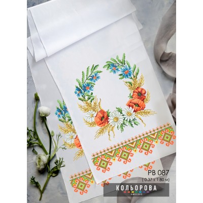 Рушник на ікону (весільний) РВ-087. Для вишивки бісером або нитками