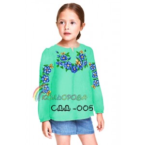 Сорочка дитяча (дівчатка 5-10 років) СДД-005. Заготовка під вишивку