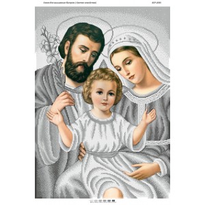 БСР-2035 Святе Сімейство (срібло). Схема для вишивки бісером