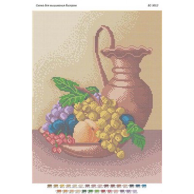 БС-3012 Натюрморт. Схема для вишивки бісером