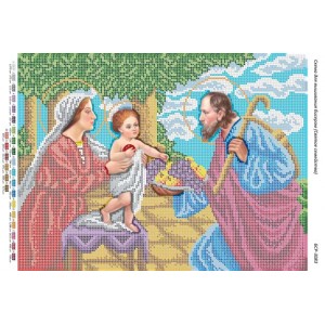 БСР-3083 Святе сімейство. Схема для вишивки бісером