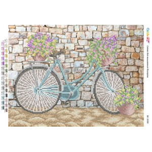 БС-3104 Велосипед. Схема для вишивки бісером