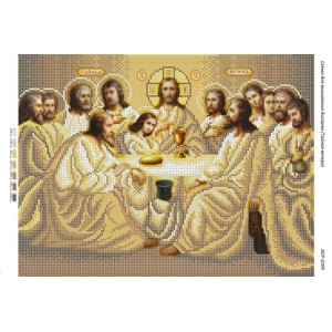 БСР-3109 Таємна вечеря (золото). Схема для вишивки бісером