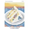 БС-4047 Тортик з ожиною. Схема для вишивки бісером