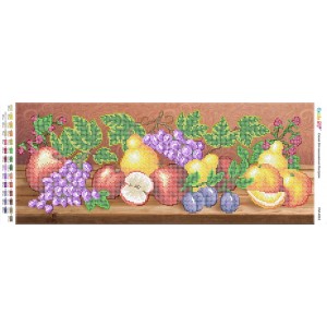 ПМ-4063 "Натюрморт фрукти-ягоди". Схема для вишивки бісером