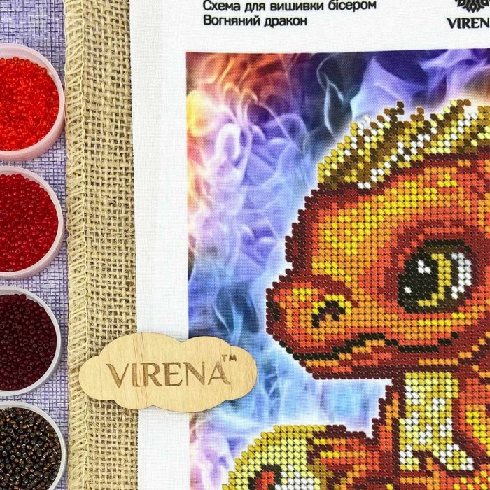 Схема для вишивки бісером "Вогняний дракон" (А4Н-582)