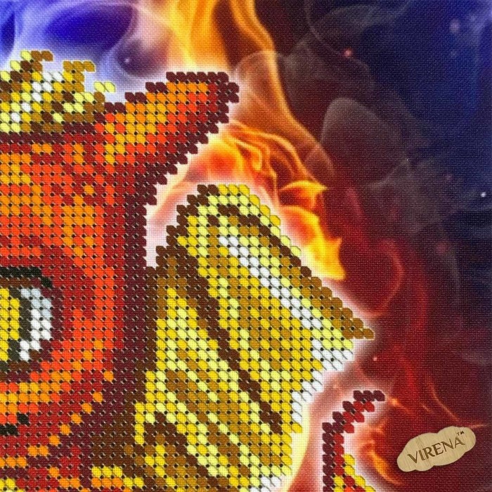 Схема для вишивки бісером "Вогняний дракон" (А4Н-582)