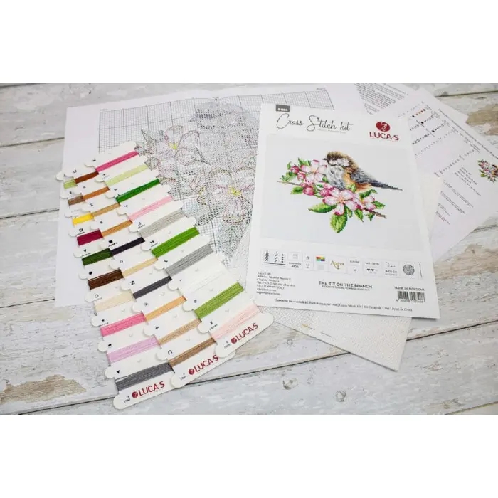 B1194 Синиця на гілці. Luca-S. Набір для вишивки хрестиком